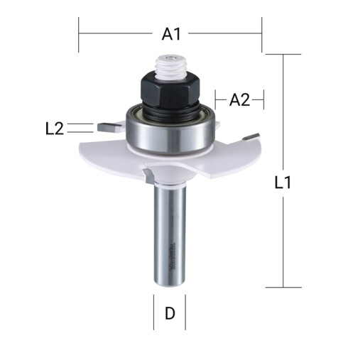 Makita Nutenfräser 2,5 mm