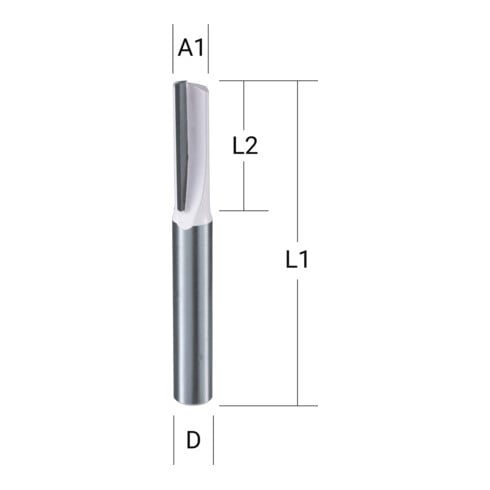 Makita Nutfräser einschneidig 6 mm