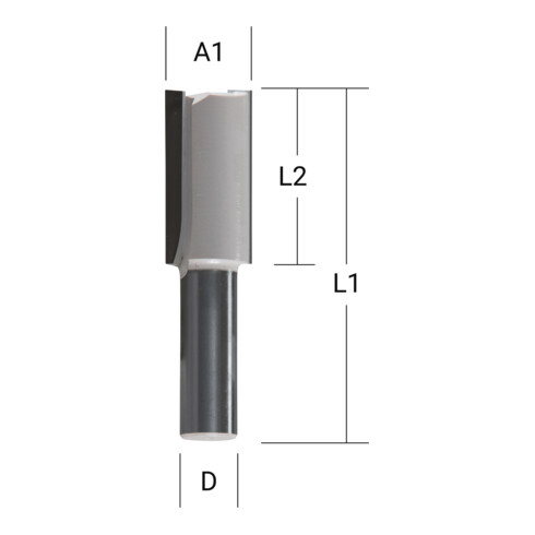 Makita Nutfräser zweischneidig 16 mm