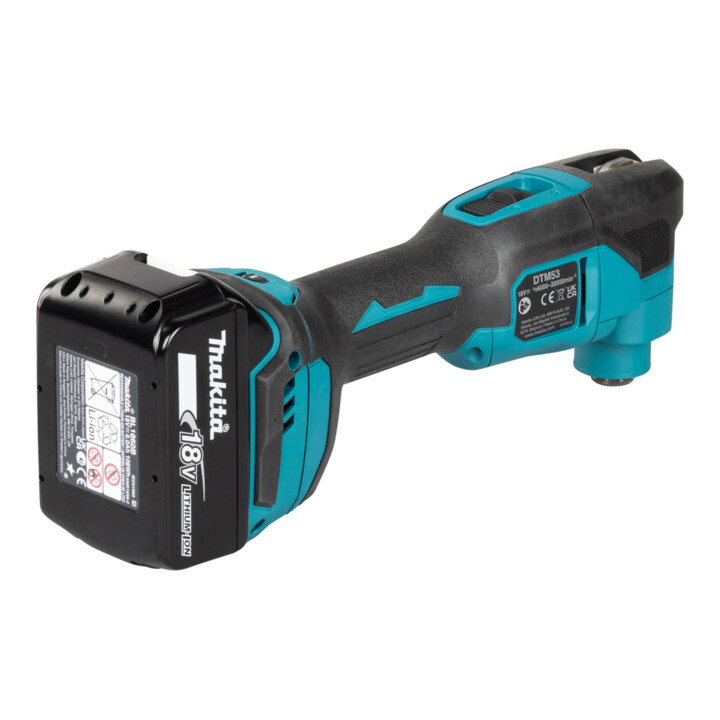Makita Outil multifonction sans fil 18V 5,0 Ah 2 batteries Chargeur Set accessoires