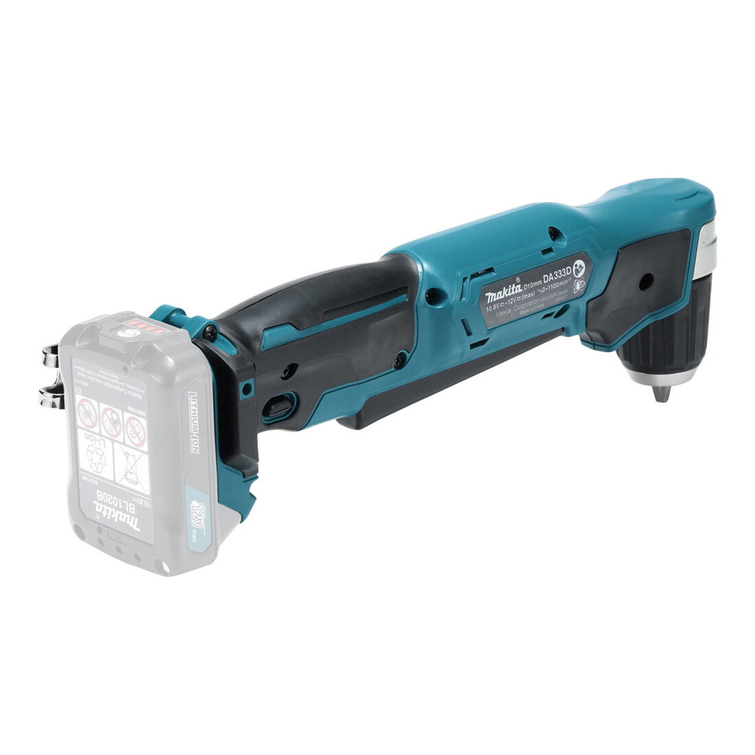 Makita Perceuse d'angle à batterie 10.8 V DA333DZ