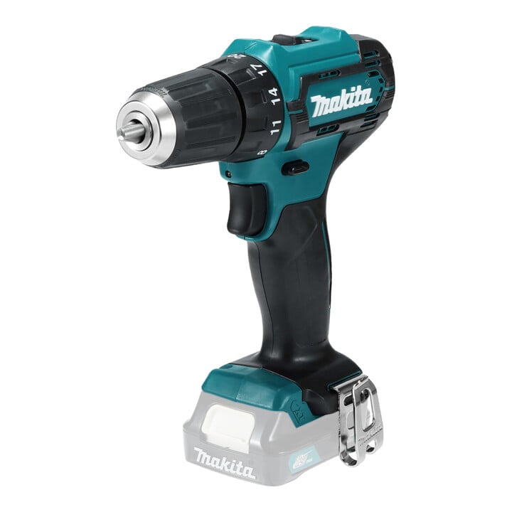 Set Makita Perceuse-visseuse sans fil 12V DF333DZ + STIER Jeu de forets TiN, scie et embouts 100 pièces