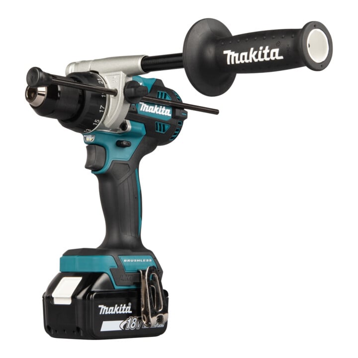 Makita Perceuse-visseuse à percussion sans fil 18V 5,0 Ah 2 batteries Chargeur MAKPAC