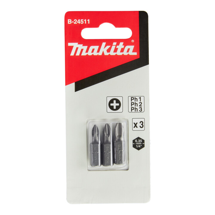 Makita PH bit set 25mm 3 dlg