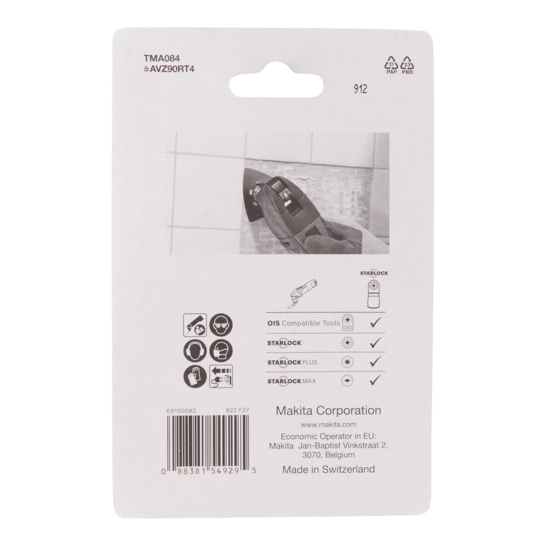 Makita Piastra a delta HM 90 TMA084 B-69808