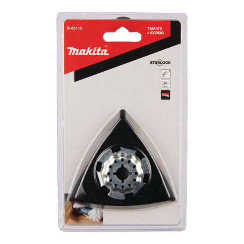 Makita Piastra abrasiva a delta, a strappo, B-65115