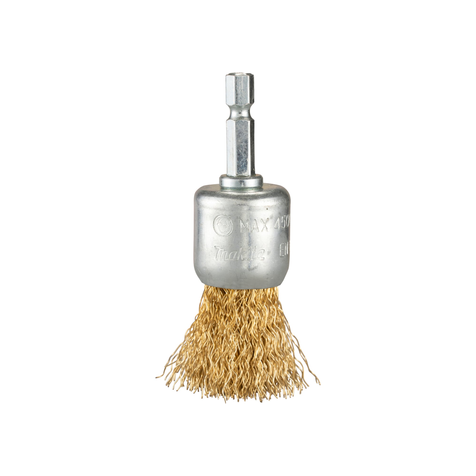 Makita Pinselbürste Ø 24 mm, gewellt, verzinkt, 1/4"-Sechskant