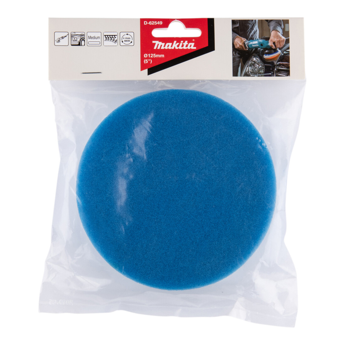 Makita polijstspons 125 mm D-62549