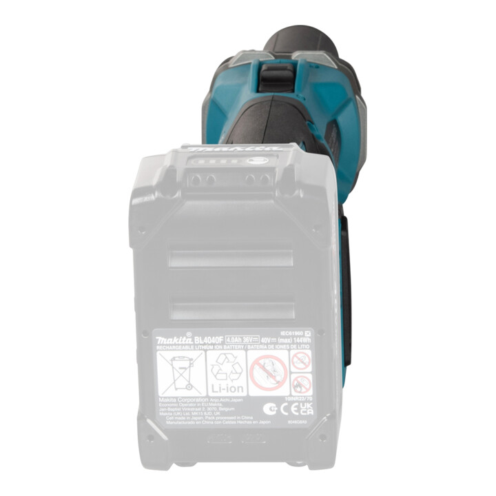 Makita Ponceuse droite sans fil 40V max. avec interrupteur coulissant