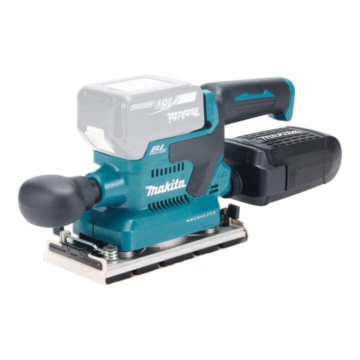 Set Makita Ponceuse vibrante sans fil 18V + Batterie BL1850B Li 18,0V 5.0Ah