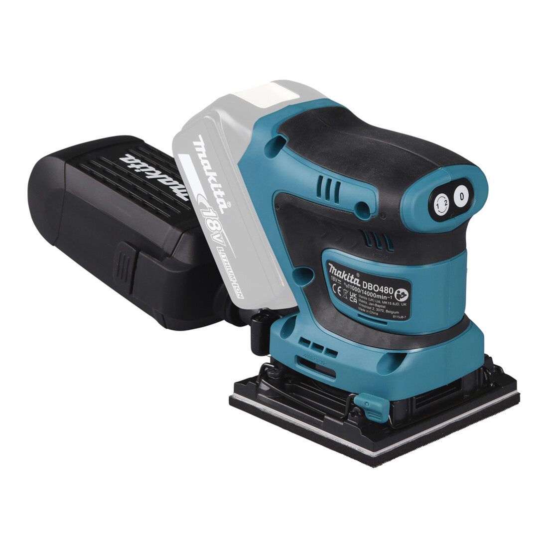 Makita Ponceuse vibrante sans fil 18V (sans batterie, sans chargeur)