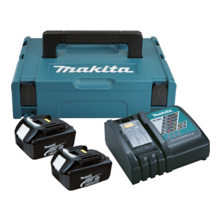 Makita Power-Source Kit 2x 3,0 Ah 196693-0 mit Schnellladegerät