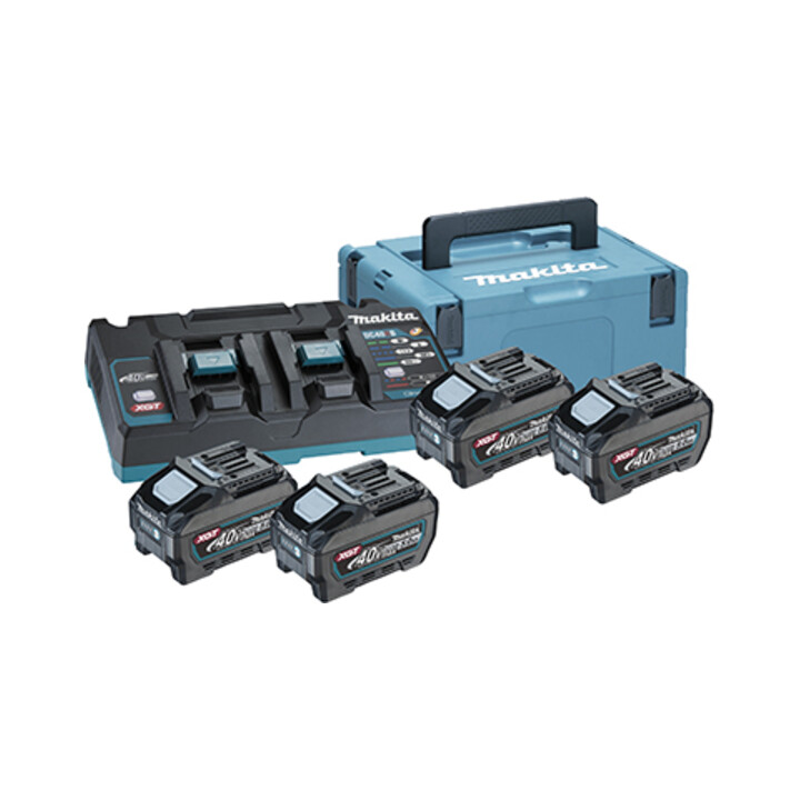 Makita 191U42-2 Power Source-Kit 40V max. XGT • 40V max. • 5,0 Ah| für Akku-Geräte| mit Ladestandanzeige und MAKPAC Gr.3|