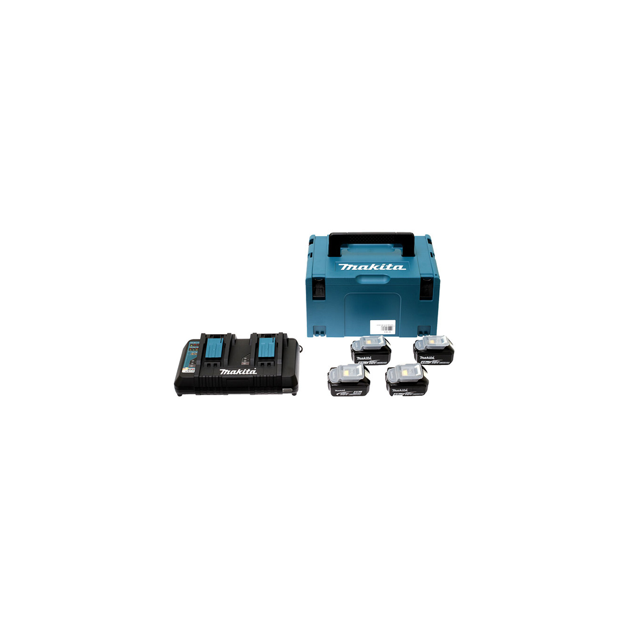 Makita Power Source Kit 4x 4,0 Ah 197503-4 mit Doppelladegerät