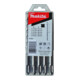 Makita Punte per trapano SDS-V-PLUS n.3 5pz. B-49074-1
