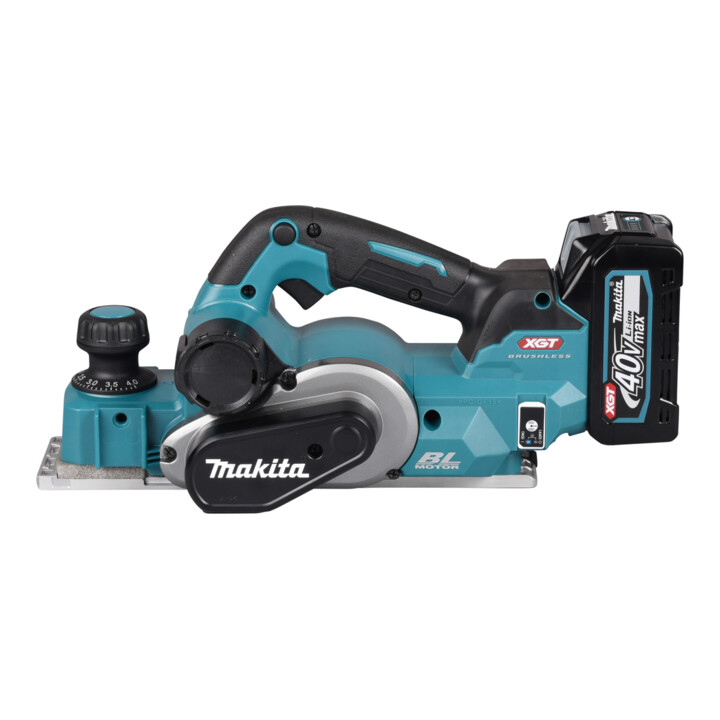 Makita Rabot sans fil 40V max. / 4,0 Ah, 2 batteries + chargeur dans MAKPAC
