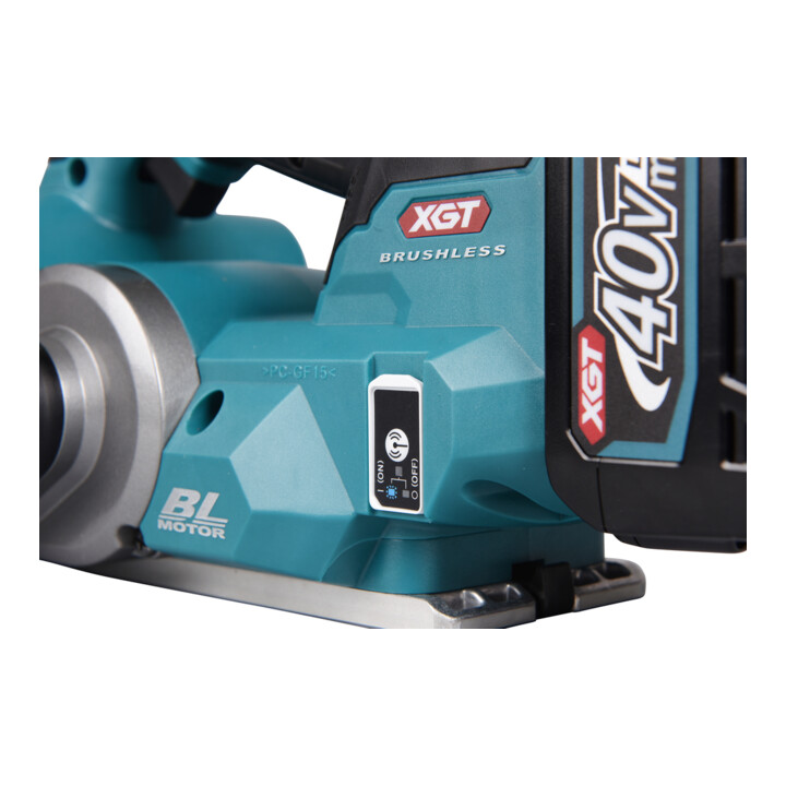 Makita Rabot sans fil 40V max. / 4,0 Ah, 2 batteries + chargeur dans MAKPAC
