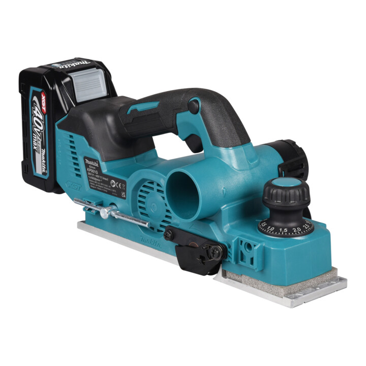 Makita Rabot sans fil 40V max. / 4,0 Ah, 2 batteries + chargeur dans MAKPAC