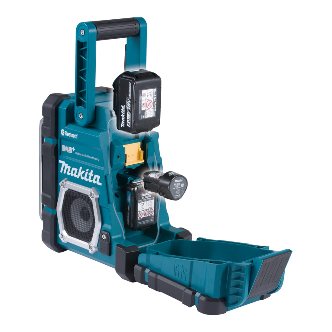 Makita Radio da cantiere a batteria DMR112, 7,2V - 18V, con DAB+ e Bluetooth