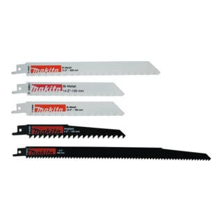 Makita Reciprosägeblatt-Set Holzarten, Kunststoffe, Metall und Gipskarton