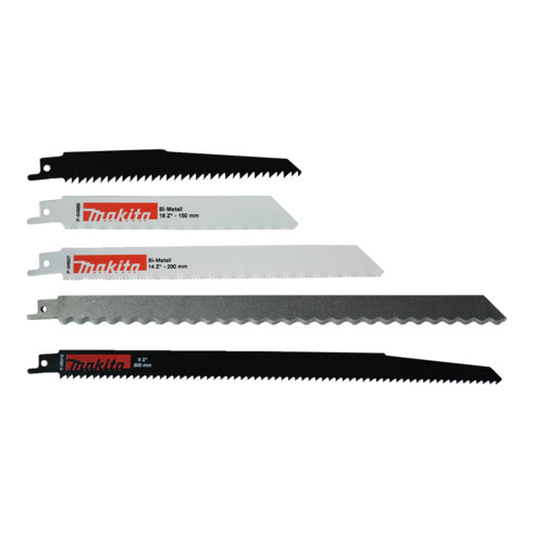 Makita Reciprosägeblatt-Set Metall, Holz und Dämmstoffe