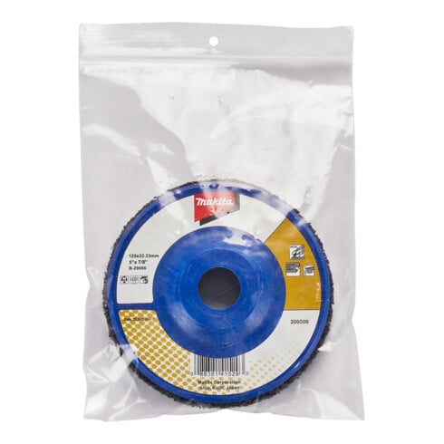 Makita reinigingsschijf ST 125mm, dragerplaat van nylon, extra slijtvast