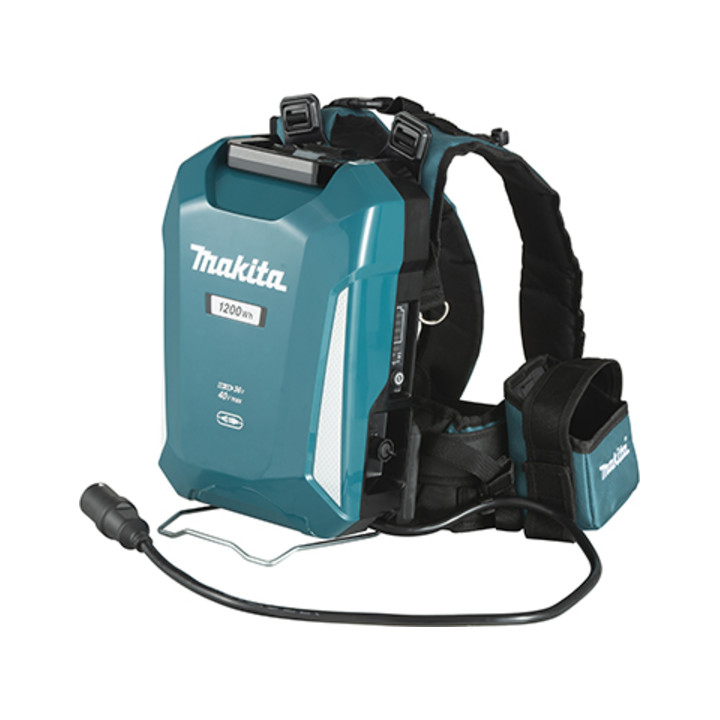 Makita PDC1200A01 Rückentragbarer-Akku PDC1200| für Akku-Geräte| mit Kapazität von 1200 Wh und Ladestandanzeige|