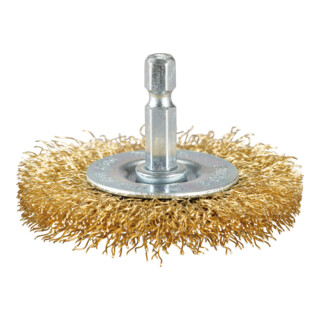 Makita Rundbürste, verzinkt, 1/4"-Sechskant