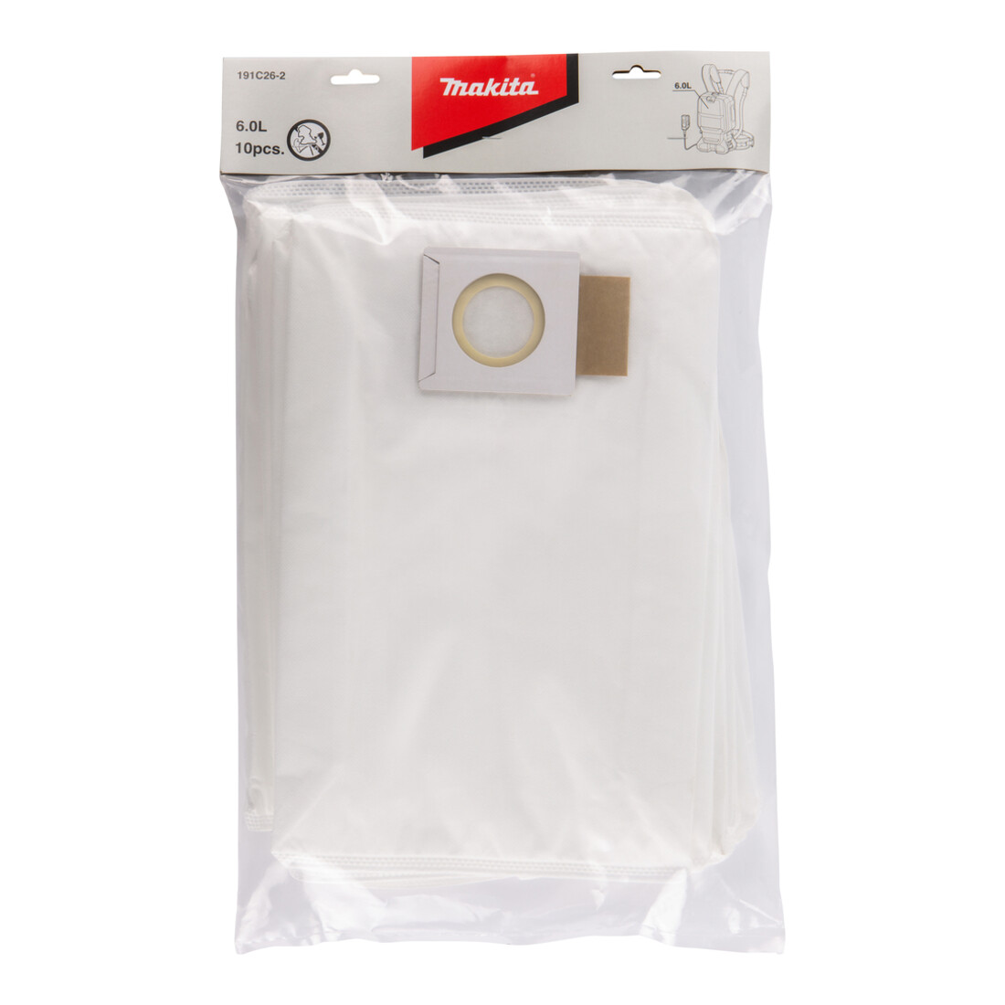 Makita Sac filtrant 6 l pour VC008G, VC009G, DVC660, DVC665