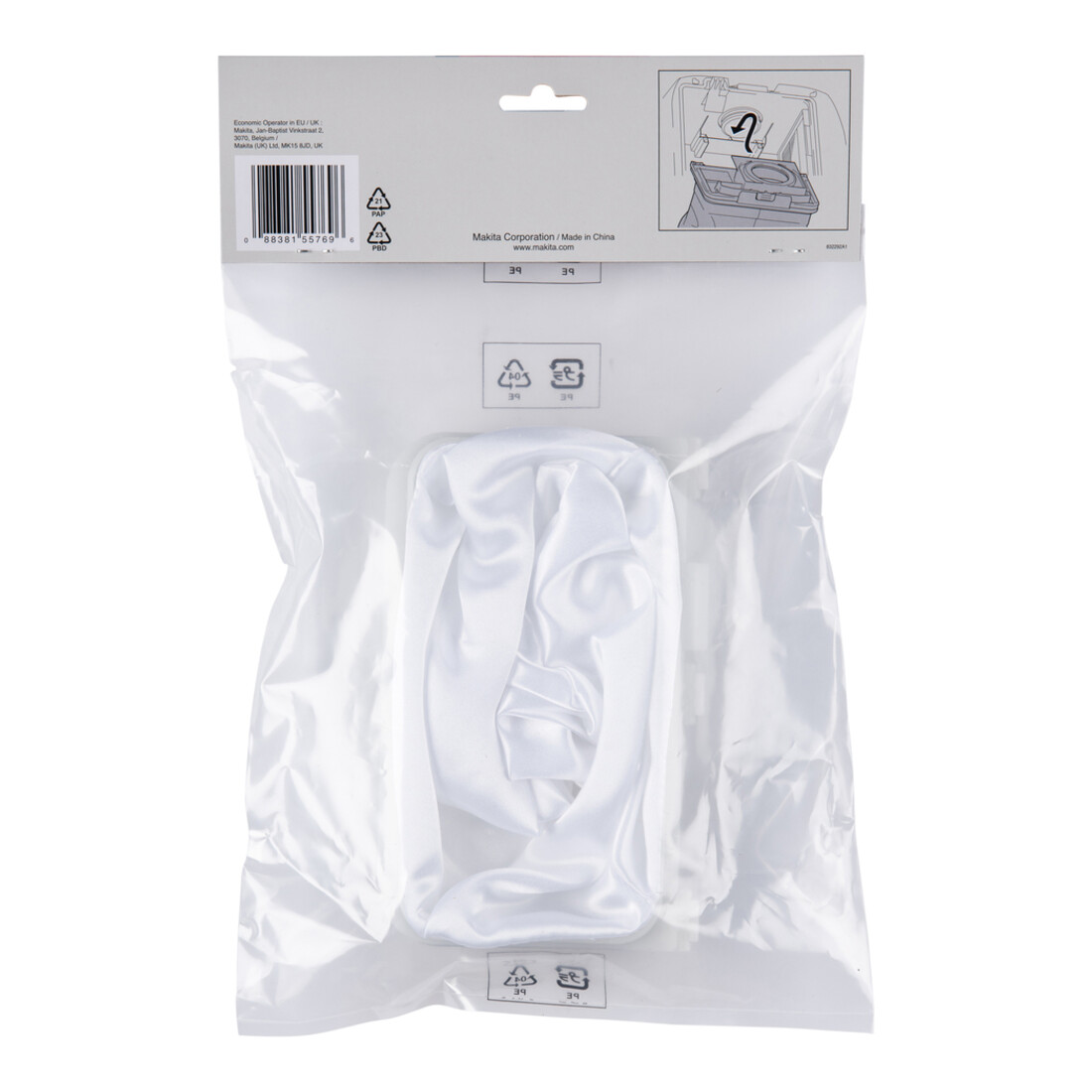 Makita Sac filtrant permanent 6 l pour DVC660, DVC665