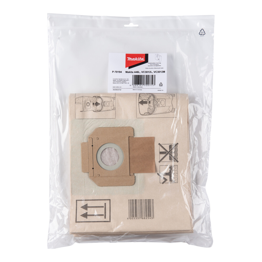 Makita Sacco filtrante P-70194