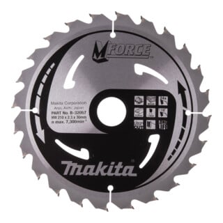 Makita Sägebblatt M-FORCE 210x30x24Z