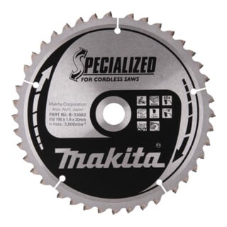 Makita Sägebblatt MAKBLADE 190x20x40Z
