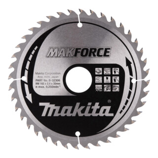 Makita Sägebblatt MAKFORCE 165x30x40Z