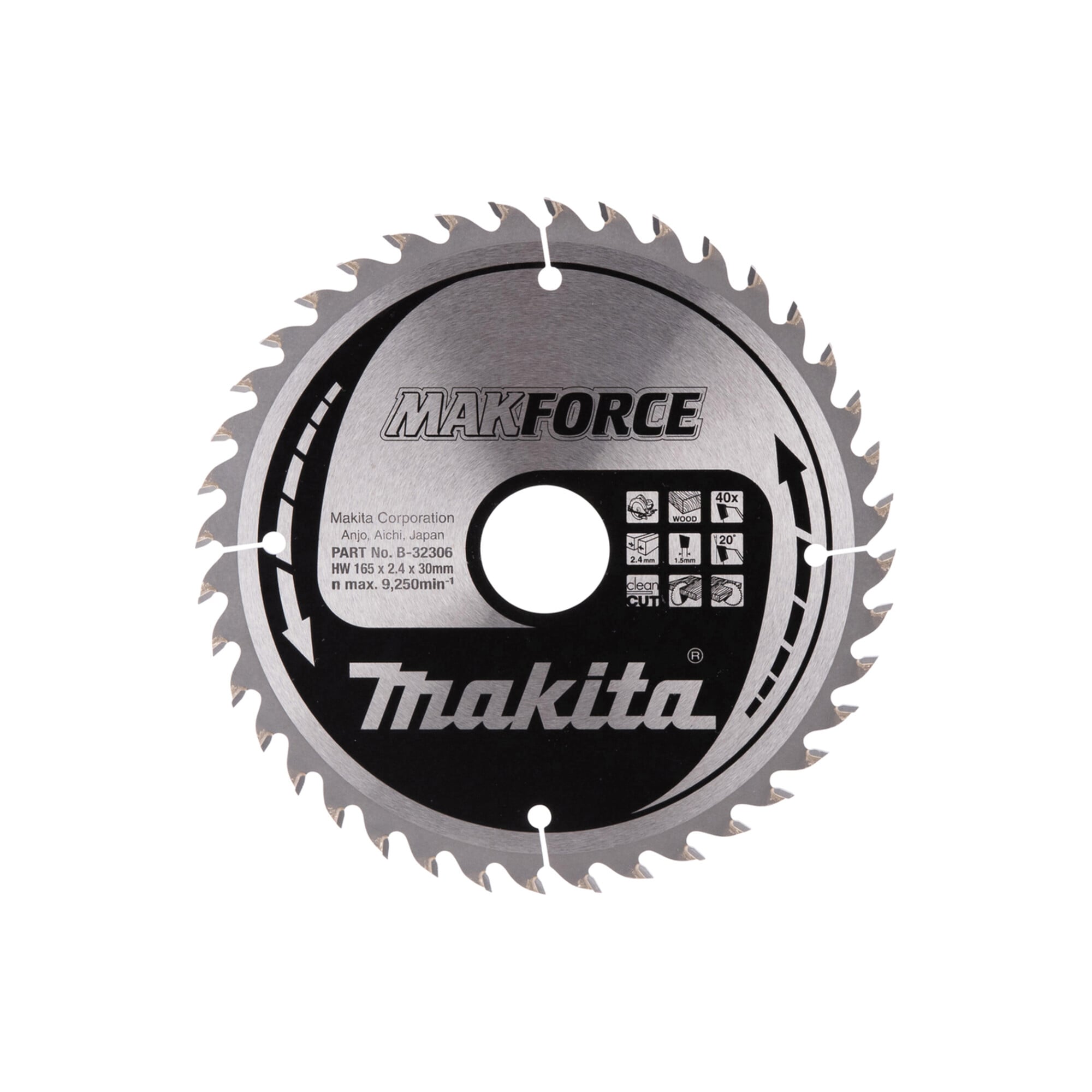 Makita Sägebblatt MAKFORCE 165x30x40Z