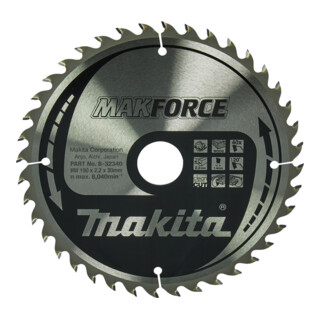 Makita Sägebblatt MAKFORCE 190x30x40Z