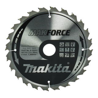 Makita Sägebblatt MAKFORCE 210x30x24Z