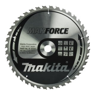 Makita Sägebblatt MAKFORCE 355x30x40Z