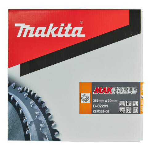 Makita Sägebblatt MAKFORCE 355x30x40Z