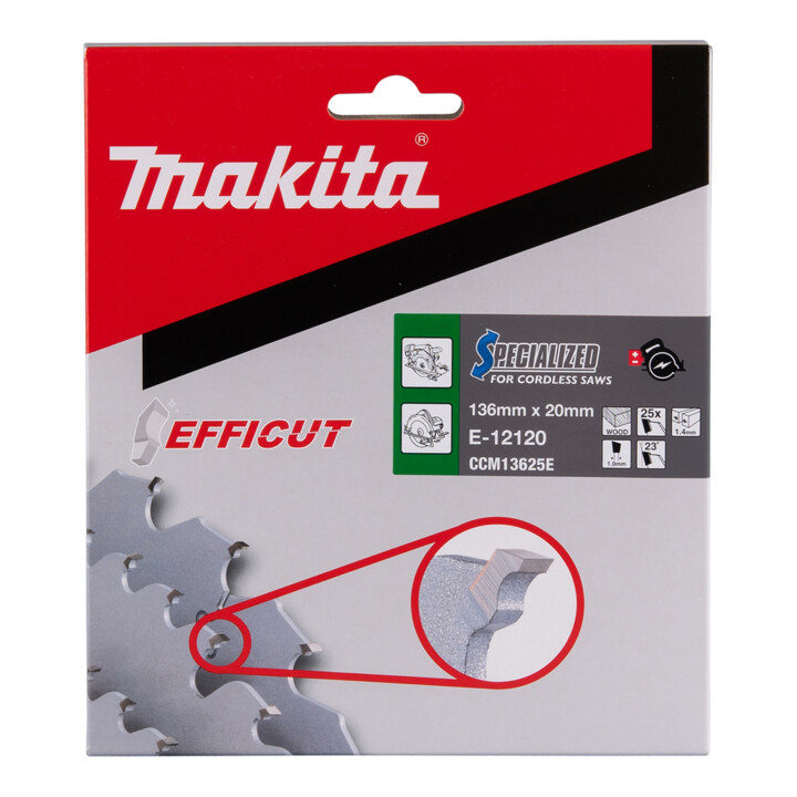 Makita Sägeblatt 136x1,4x20, 25Z EFFICUT Holz