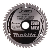 Makita Sägeblatt 136x1,4x20, 45Z EFFICUT Holz