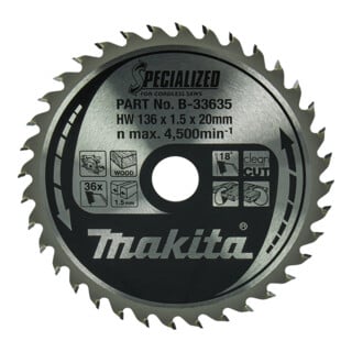 Makita Sägeblatt SPECIALIZED 136x20x36Z