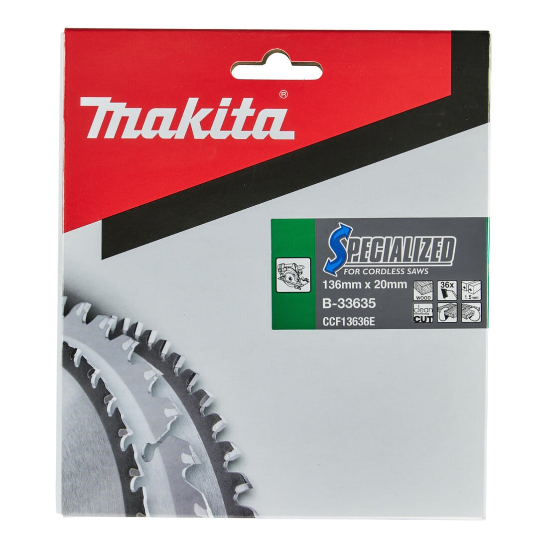 Makita Sägeblatt SPECIALIZED 136x20x36Z