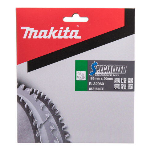 Makita Sägeblatt SPECIALIZED 165x20x40Z
