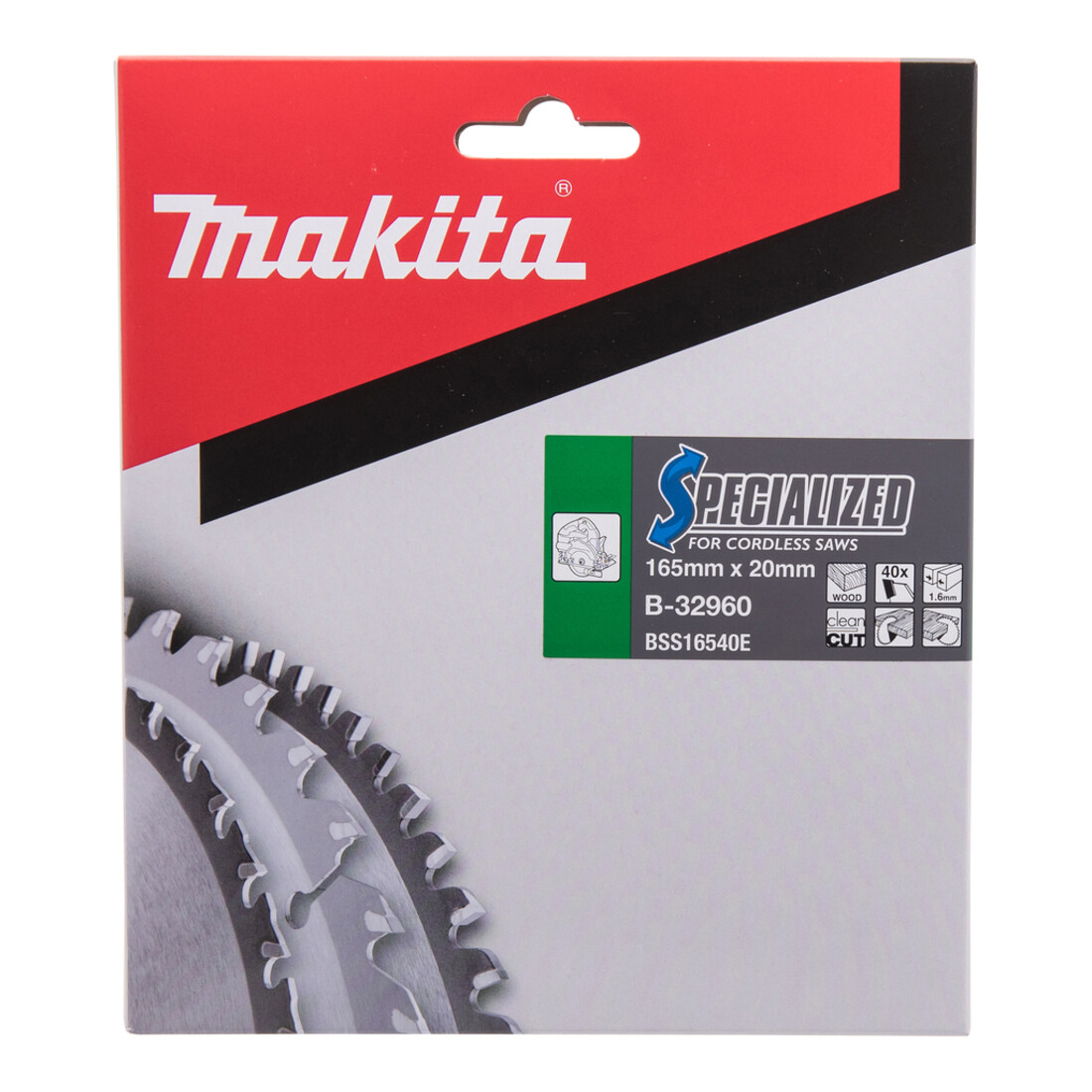 Makita Sägeblatt SPECIALIZED 165x20x40Z