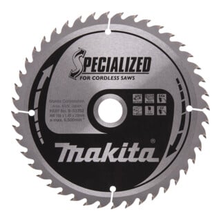 Makita Sägeblatt SPECIALIZED 165x20x44Z