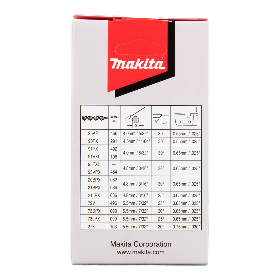 Makita Sägekette 25cm 1,3mm 3/8" HM