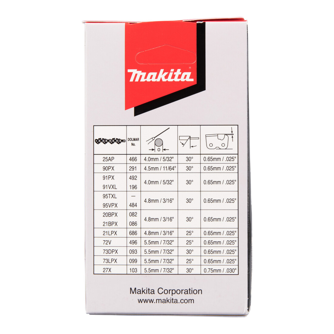 Makita Sägekette 50cm 1,5mm 3/8" VM