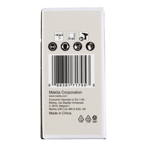 Makita Schlagnuss 3/4", SW21, 90 mm, inkl. O-Ring und Stift, CR-MO