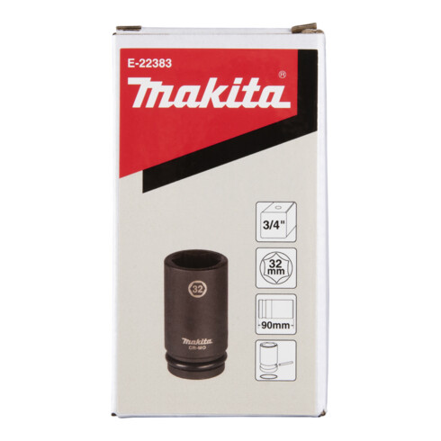 Makita Schlagnuss 3/4", SW32, 90 mm, inkl. O-Ring und Stift, CR-MO